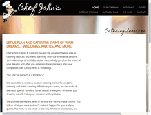 Tablet Screenshot of chefjohns.net